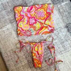 Frankie’s Bikini’s Tia Bikini set Xsmall NWOT
